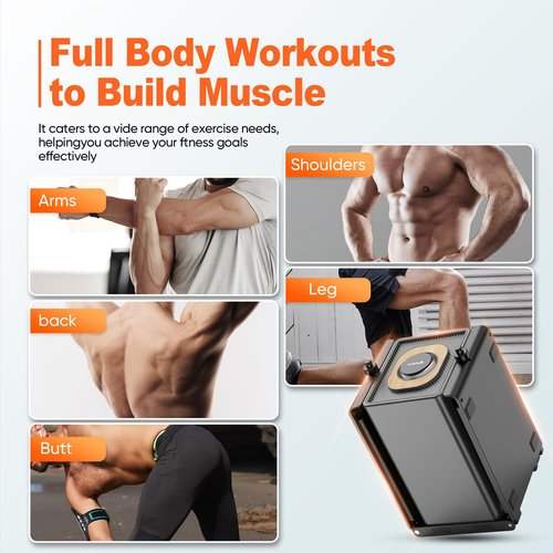 SR3 Pro Smart Home Gym Equipment ，Max 180lbs Resistance Portable Full Body Workout Cable Machine with Ambient Light,at Home Gym | All in One Gym for Travel | Foldable Gym & Home Exercise Equipment