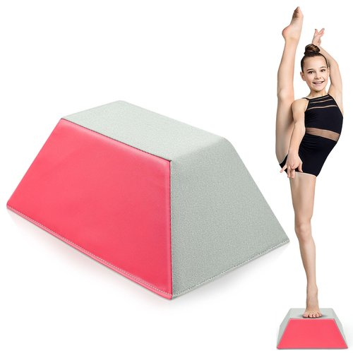 Stable Stunt Stand: Cheerleading Balance Trainer for Flyers, PU Anti-slip Cheer Flyer Stand, for Improving Flexibility Core Strength and Coordination, Pink
