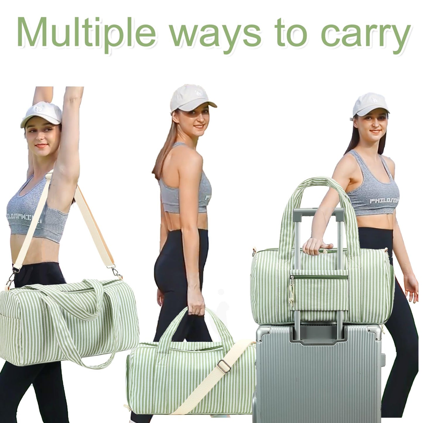 BLUBOON Duffle Bag Girls Kids Cute Gym Bag with Shoes Compartment & Wet Separation Waterproof Sports Overnight Travel Bag
