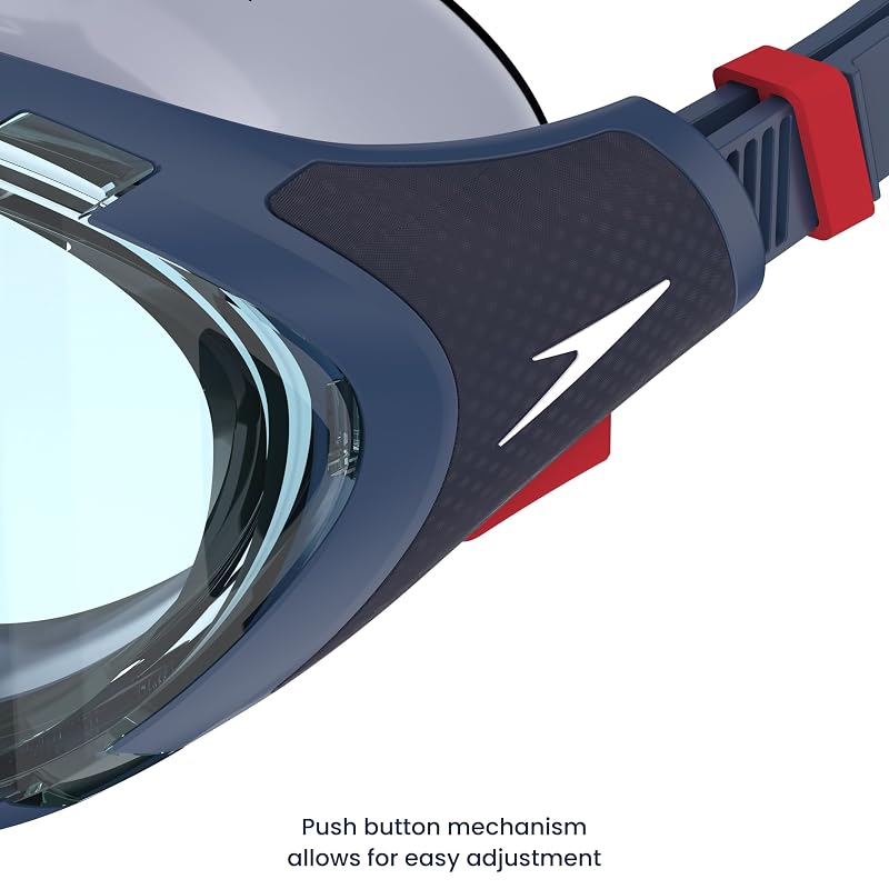 Speedo Biofuse 2.0 Unisex Swim Goggles – Curved Lens, Soft Silicone Skirt