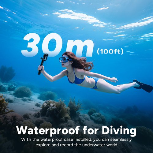 SJCAM C110+ Magnetic Combo, POV 4K Pocket Action Camera, 170° FOV, 6-Axis Stabilization,Mini Body Cam, Waterproof, Wearable, Portable POV,Built-in Spkr & Mic for Vlogging, with Helmet Mount Kits,Black
