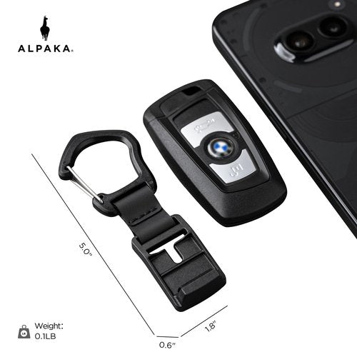 ALPAKA HUB Carabiner(L): Quick Release Keychain with Magnetic Belt Clip - EDC Carabiner for Keys - Tactical Gear & Backpack Accessories - Attach to ALPAKA Sling Bag, Belt Loops, and More