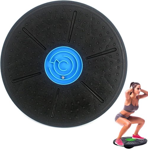 Balance Board with Marble Maze, 10°-30° Tilt Non Slip Round Fitness Wobble Boards for Core Strength & Posture Training for Gym Yoga Home Office Use, Strength Balance Trainer