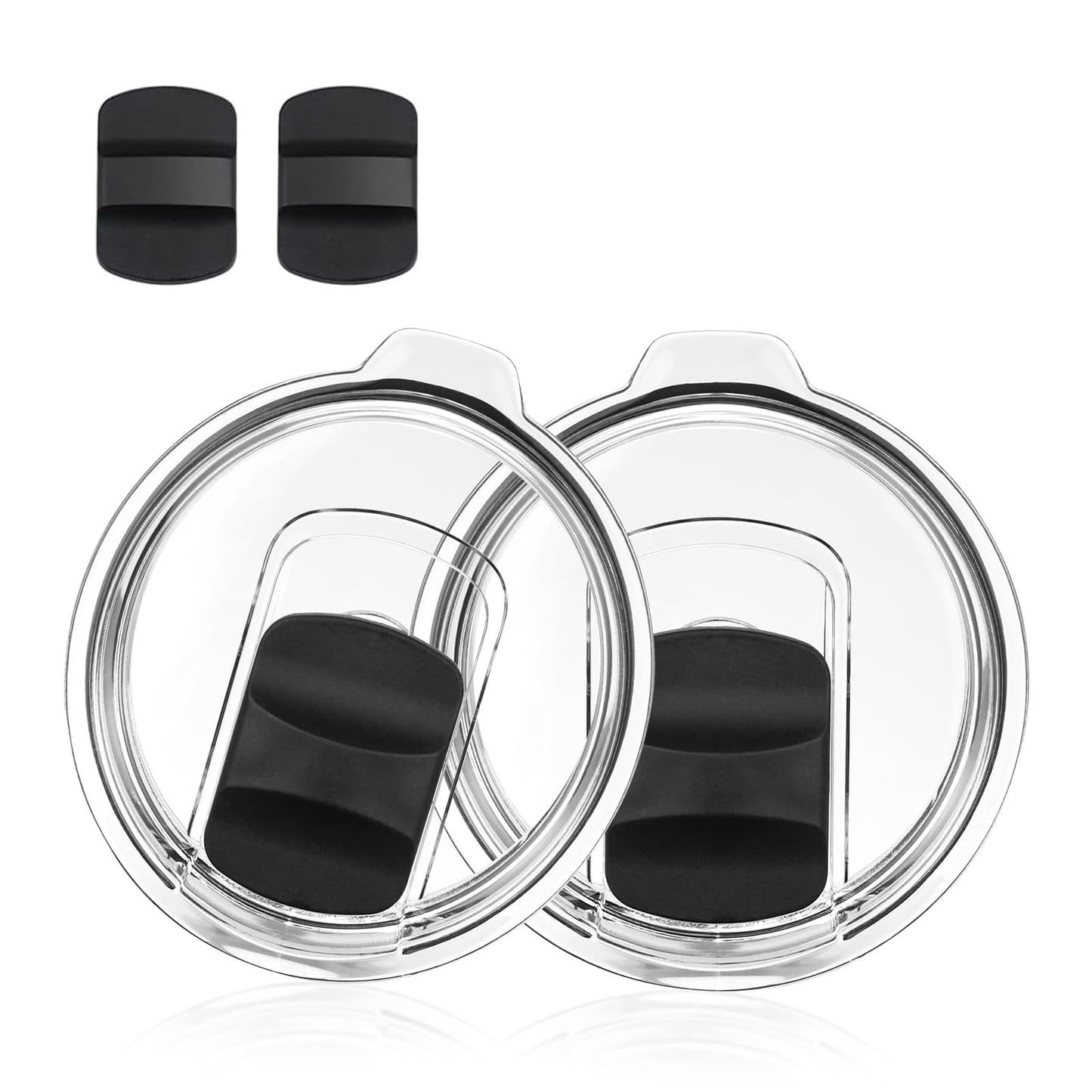 20oz Tumbler Lid(2 Pack), Replacement Lids Compatible for YETI 20 oz Tumbler, 10/24 oz Mug and 10 oz Lowball Magnetic Replacement Cup Covers Yeti Lids BPA Free