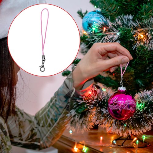 Gallipower 120 Pcs Phone Charm Straps,Small Lanyard,Cell Phone Straps Charm,Phones Charms Kit With Lobster Clasp,Keychain String,Keychain-Straps,DIY Jewelry Mobile Accessories