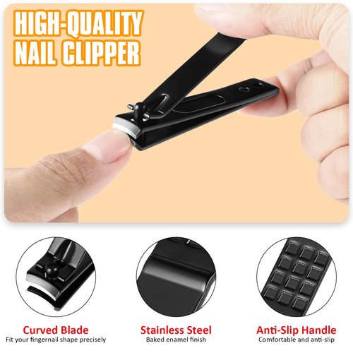 Yougai Tweezers Set,9 Pcs Professional Stainless Steel Tweezer Kit-Great Precision Eyebrow Tweezers for Ingrown Facial Hair with Leather Travel Case as Stocking Stuffing Gifts