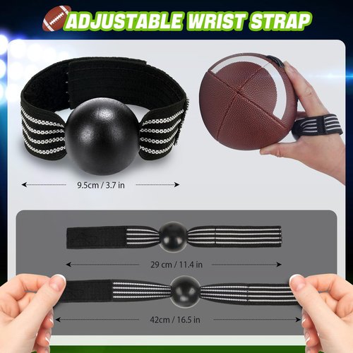 Nezylaf American Football Catching Trainer Band, Rugby Football Catching Receiver Trainers, Football Receiving Training, Volleyball Catching Training Hand Strap Beginner Practice Fingertip