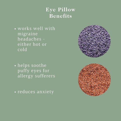 Victoria's Lavender Luxury Aromatherapy Lavender Eye Mask Pillow - Ideal for Hot or Cold Applications, Weighted Eye Compression, Meditation Silk Eye Mask, Made in The USA (Colors May Vary)
