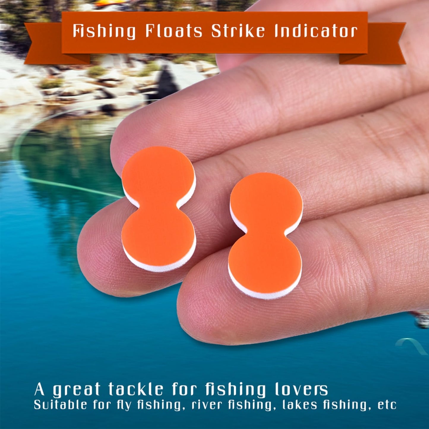 Cunyuer Strike Indicators Fly Fishing, 24 PCS EVA Fly Fishing Floats, Pinch-on-Floats Trout Floats Fly Fishing Accessories