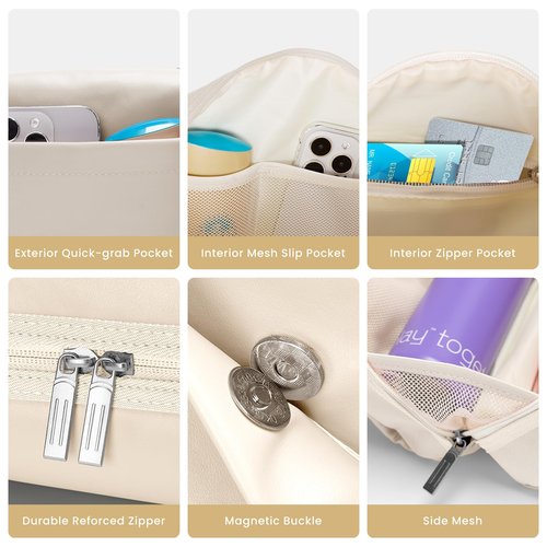 Mini Gym Bag for Women Small Gym Tote Bag Waterproof Sports Duffel Bags Dance Yoga Workout Bag 2025 (Cream)