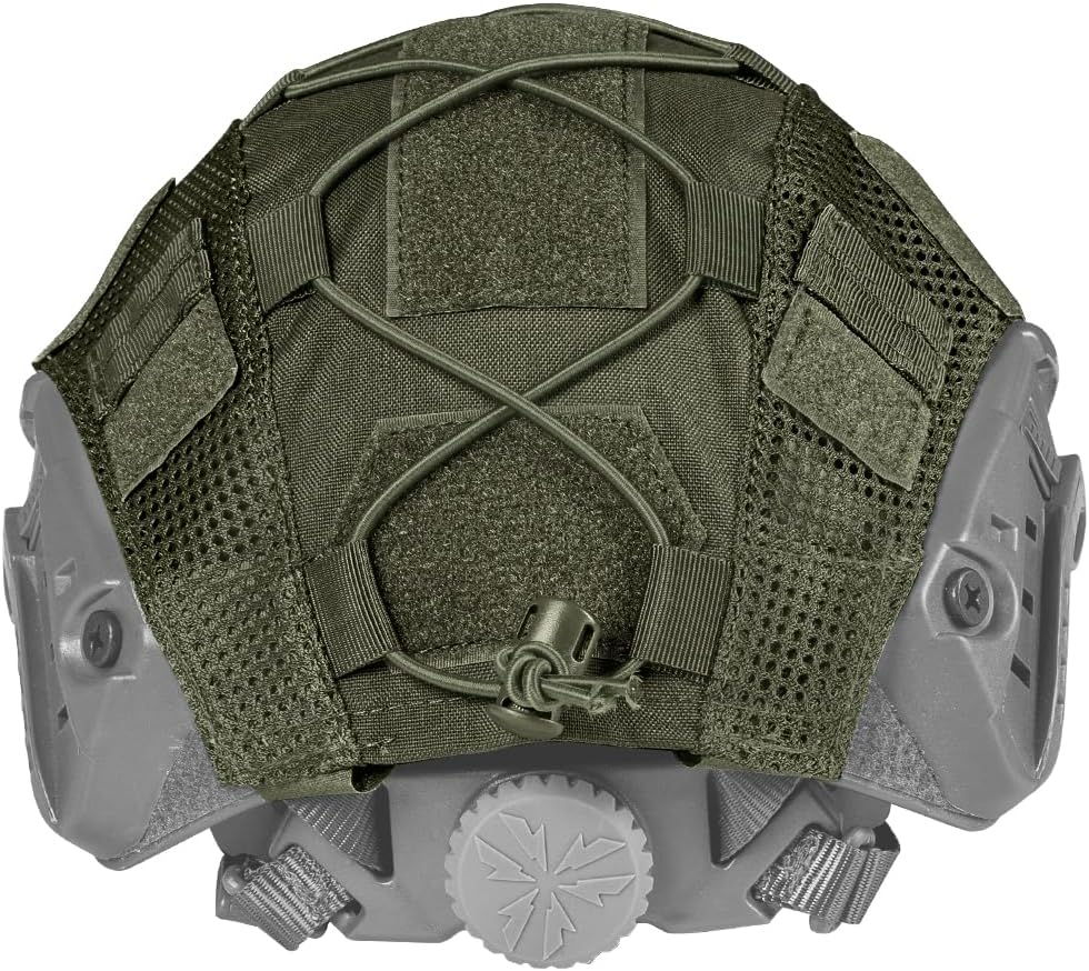 IDOGEAR SPORTS Tactical Helmet Cover for Fast Helmets - Camo M/L Size - Durable 500D Nylon Tactical Gear for Airsoft, Paintball, Hunting