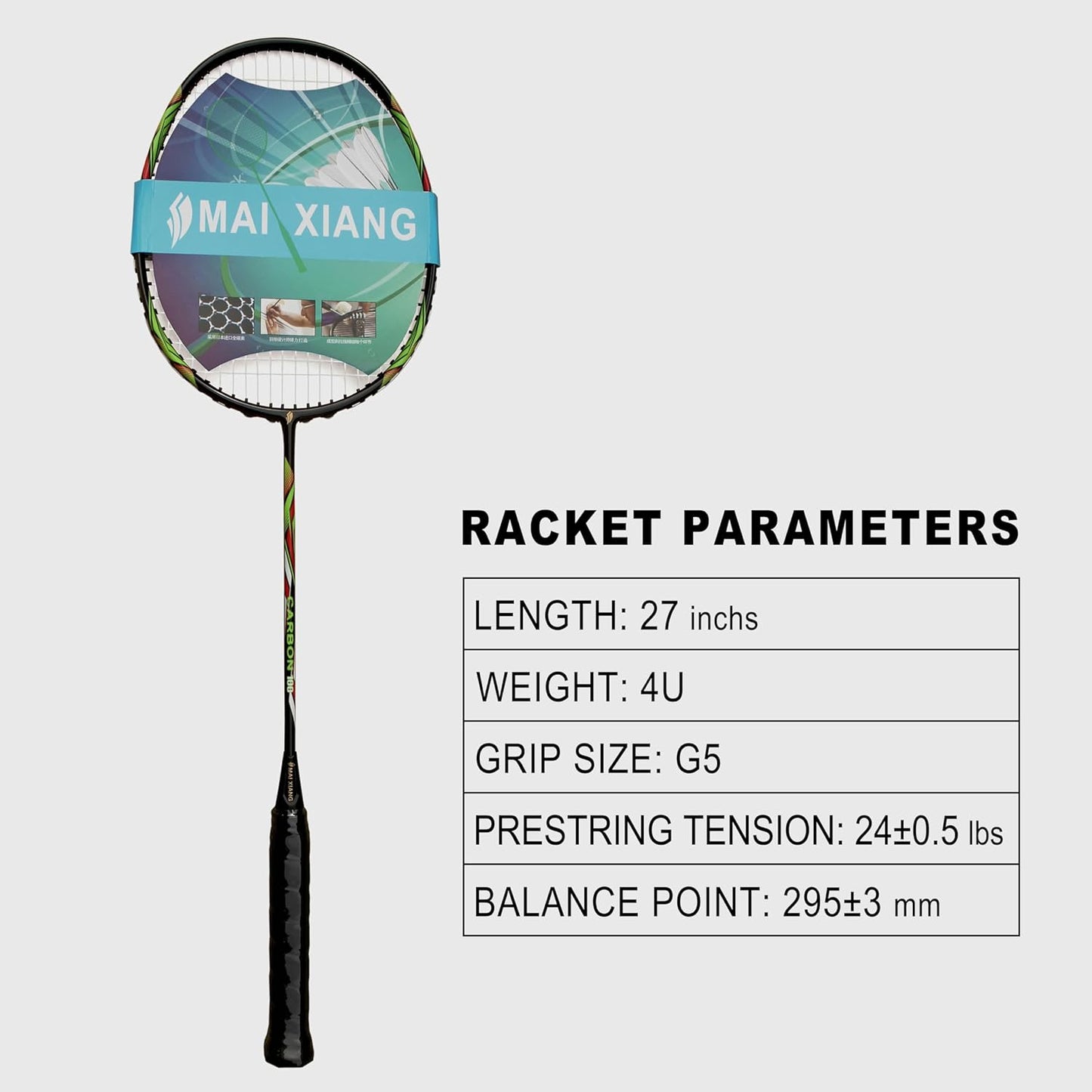 2 Pcs Professional Badminton Rackets Full Carbon Fiber Badminton Racquet