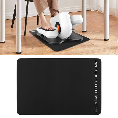 PUXING Ellipse Machine Mat Non-Slip Workout Mat for Ellipse Leg Exerciser Exercise Mats for Under Desk Ellipticals(Color:Black)