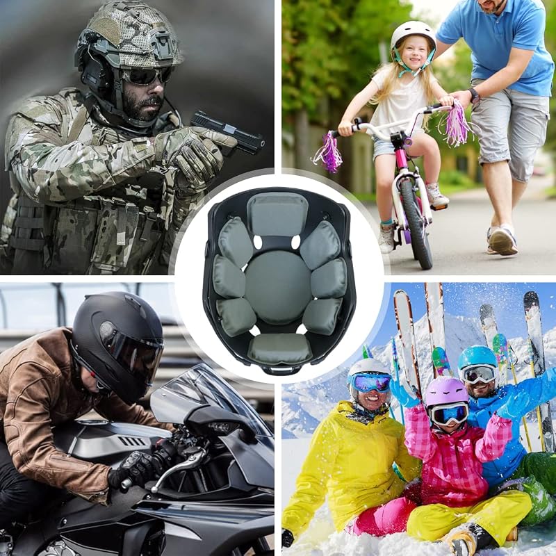 Universal Airsoft Helmet Pads - Light Gray Foam Replacement Kit for FAST/ACH/MICH Helmets