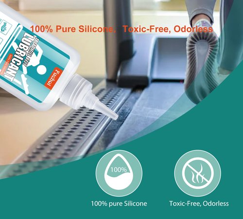 Treadmill Belt Lubricant - 7oz / 200ml Treadmill Lubricant for Belt - 100% Pure Silicone Treadmill Lube - Premium Treadmill Oil with Application Tubes for Easy Use - Non-Toxic and Odorless