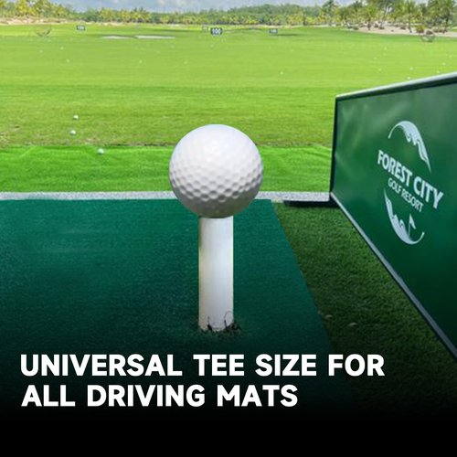 Rubber Golf Tees for Driving Range & Indoor Simulators - 8 Pack Mixed Size for Practice Mats & Golf Simulator (US Sizes, 8 Sizes)
