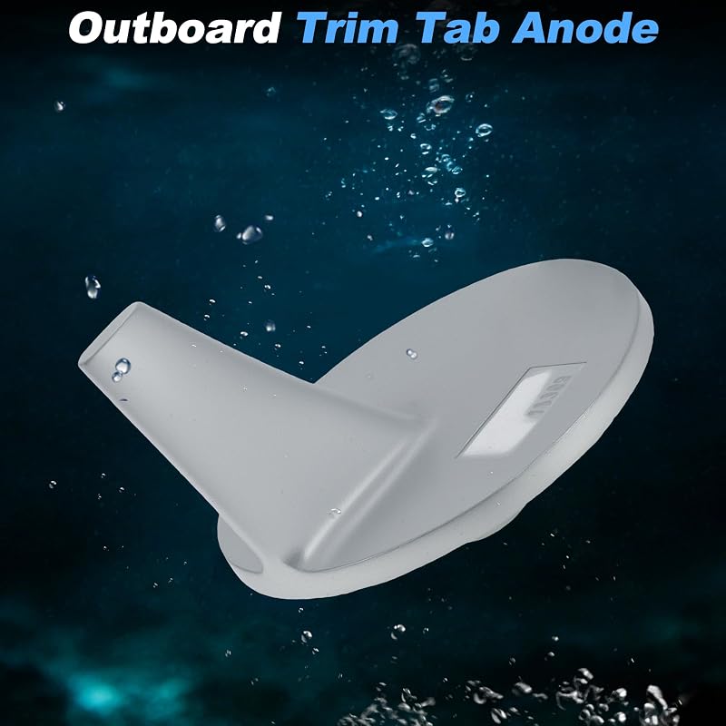 Boat Trim Tab Anode 46399A1 for Mercury/Mariner 35 HP+ - 1x Zinc Sacrificial Anode (Variation: 18-6014A)