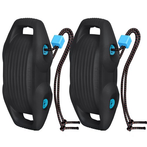 AWEMUFA EVA Boat Fenders 2 Pack, Large Boat Bumpers for Docking Black Boat Buoys Bumpers, Boat Bumpers for Docking Ideal for Pontoon Boat, Fishing Boat, PWC and Jet Ski