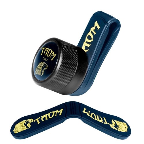 TAOM Pool Chalk Holder with Fixed Belt Clip, Portable Magnetic Clip Pocket Chalker, Mini Chalk Holder Pool Billiards, Pool Cue Chalk Case Container Box for Billiard