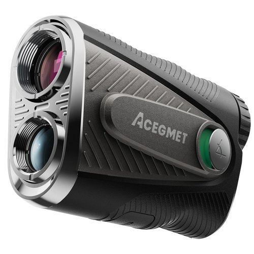 ACEGMET Golf Rangefinder with Slope & Coach Mode - 1300 Yards Laser Range Finder, Hybrid-pwr Rechargeable, 0.1s Flag Pin Locking Vibration, 7X Magnification, Dual-Color Display, Magnet