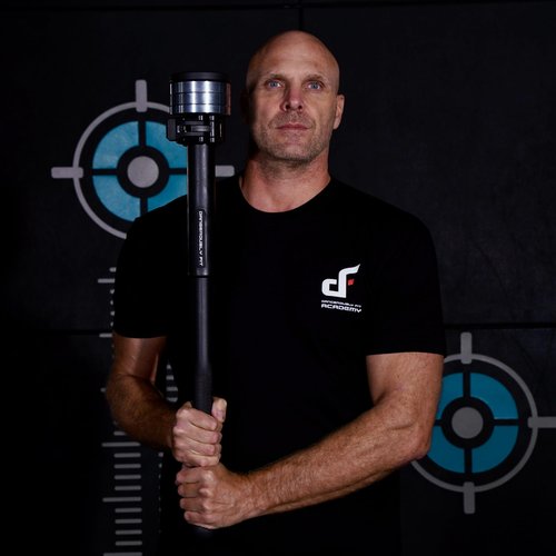 Dangerously Fit Maverick Torque Pro - Adjustable Long Steel Club - Short Mace - Rubber Coated Club Bell - Strength Training Exercise Equipment for Full Body Workout, Home & Gym Fitness