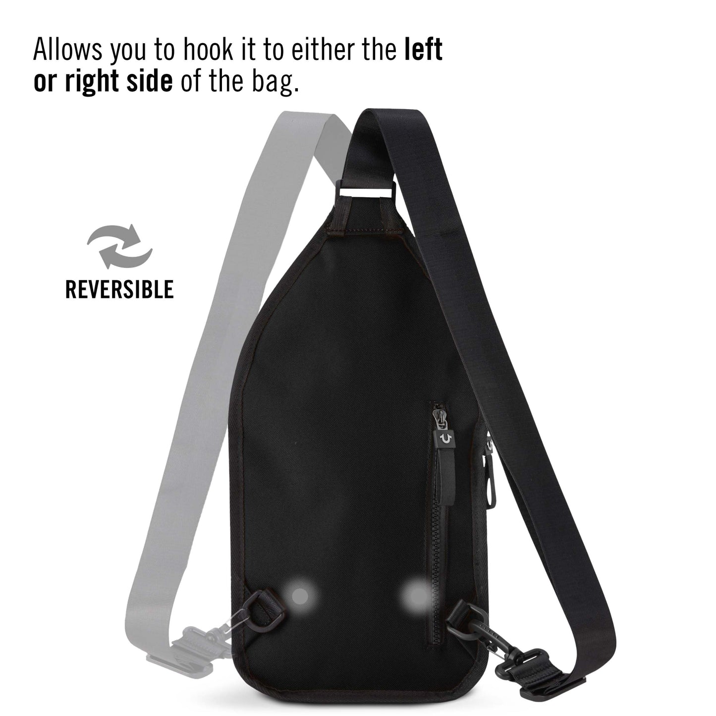 True Religion Crossbody Bag Men – Casual Shoulder Sling Bag for Men, Small Travel Men’s Crossbody