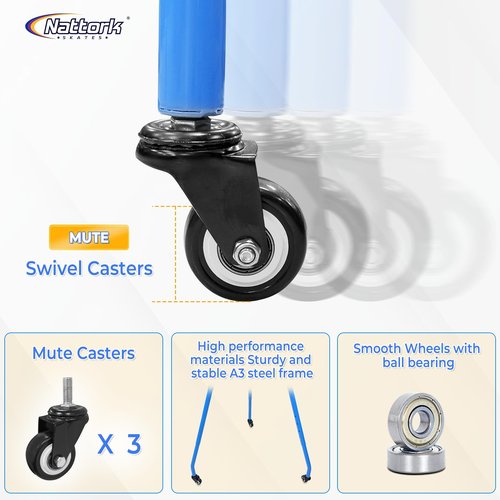 Nattork Skate Trainer,Roller Skate Mate Aid Support with Adjustable for Kids Boys or Girl, Outdoor Roller Inline Skating Beginners Blue