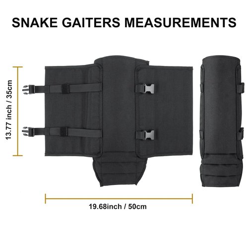 CAMOMAX Snake Gaiters Snake Chaps,Snake Bite Kit for Humans,Snake Leggings for Men & Women,Snake Guards with Adjustable Size