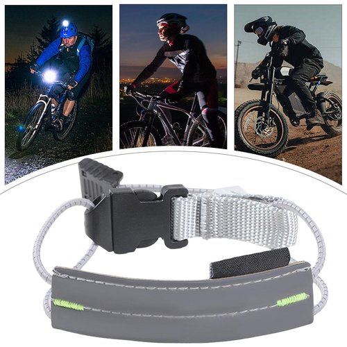 High-Visibility Reflective Leg Bands for Safety – Reflective Tape Straps for Clothing | Adjustable, and Weather-Resistant Gear for Running, Cycling, and Outdoor Activities