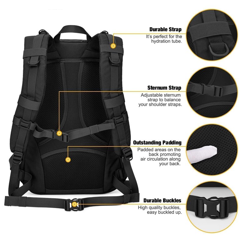 Mardingtop 25L Hiking Backpack,Lightweight Molle Tactical Backpack for Running,Hiking,Cycling,Motorcycle