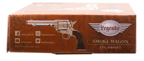 Elite Force Umarex Legends Smoke Wagon Revolver 6mm BB Pistol Airsoft Gun, Legends Smoke Wagon Airsoft Gun, Black