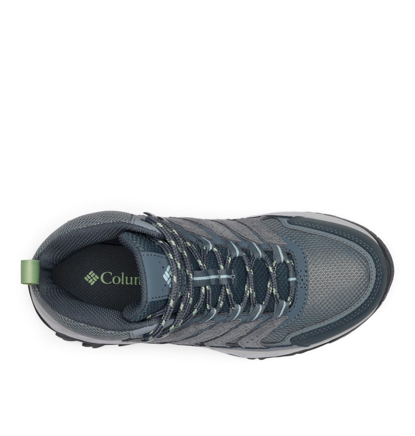 Columbia Womens Strata Trail Mid Waterproof, Titanium Grey Steel/Sage Leaf, 8