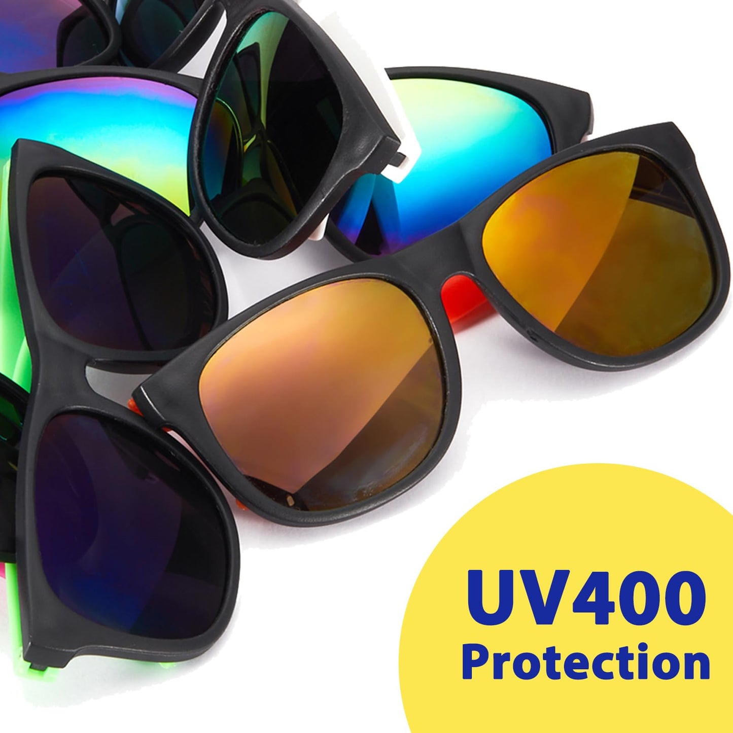 Jorpneost 100 Pcs Sunglasses Party Favors bulk,Neon Sunglasses with UV Protection for Adults Kids Boys and Girls,Summer Pool Beach Party Favors,Birthday Party Supplies,Goody Bags Filler