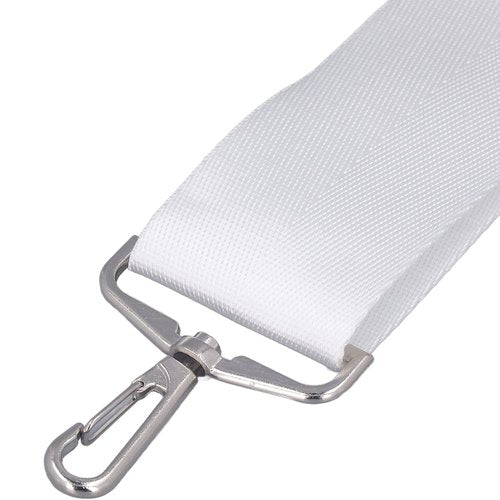Tennis Net Center Strap, Adjustable Height Tennis Net Straps Portable Tennis Accessories with Stainless Steel Buckle White, Portable Tennis Accessories for Driveway Sports Training Contest Equipment