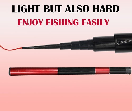 Telescopic Tenkara Rod in 4.9ft/8.8ft/11.8ft-Ultralight Travel Fishing Rods-Portable Collapsible Bass Crappie Rod-Retractable Fishing Pole -Tenkara Fishing Rod (Fly Fishing Rod kit, 11.8FT-3.6M)