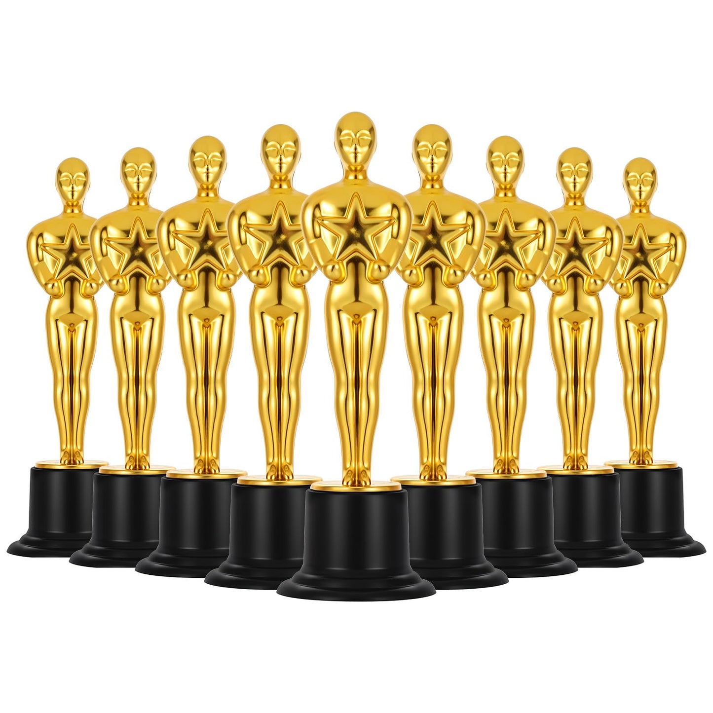 zisiueel 24 Pcs Gold Award Trophies,Mini Trophy Party Favors for Celebrations,Classroom prizes,Competitions and Party Decorations,Awards Trophy for Kids and Auldt