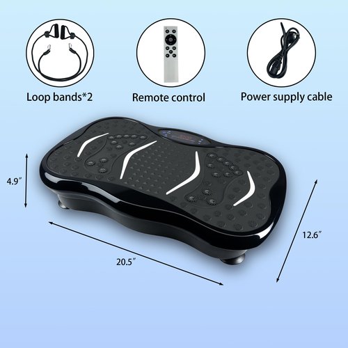 Vibration Plate Exercise Machine, 150 Speed Settings, 450 Lbs Capacity, Full Body Workout Platform