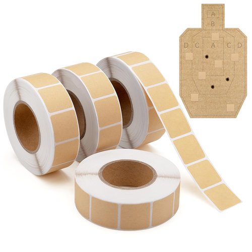 4000 Pieces 0.87 Inch Target Pasters Tape, Portable Roll Design, Self-Adhesive Shooting Stickers for Marking Shots on Glass, Paper, Target Repair