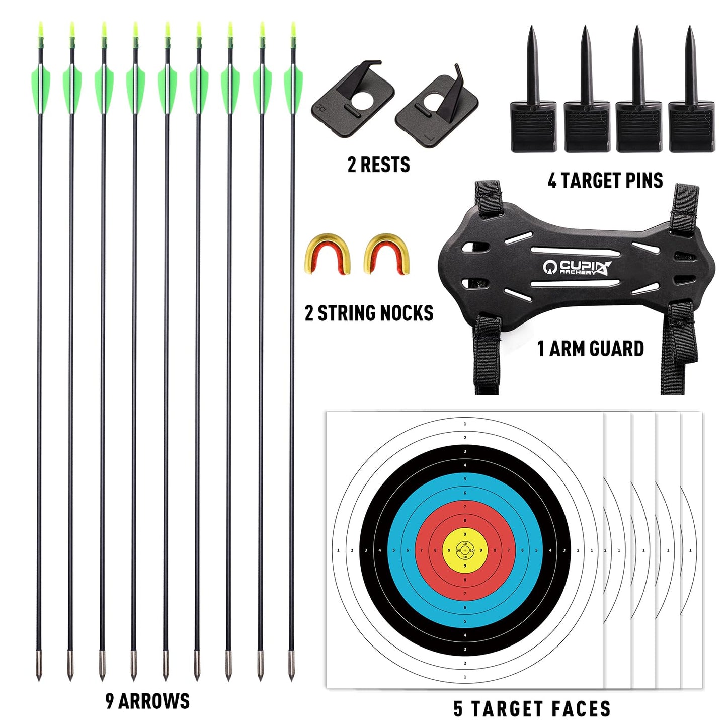 LWANO Bow and Arrow Set for Adults - Archery Takedown Recurve Bow Set for Beginners and Youth, Left & Right Handed (30lbs)