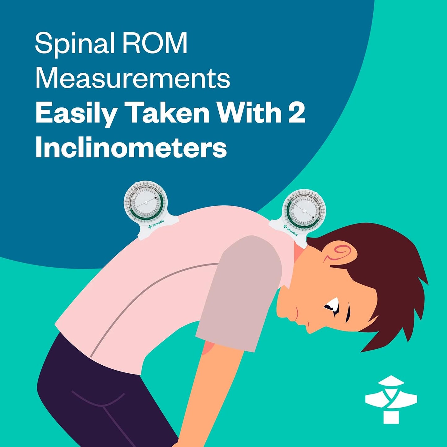 Inclinometer for Physical Therapy | Range of Motion Measurement PT Inclinometer