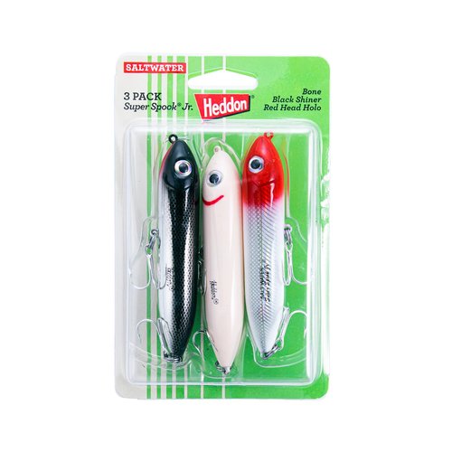 Heddon Saltwater Super Spook Jr - 3 Pack PK3X9236-2,Multi,One Size