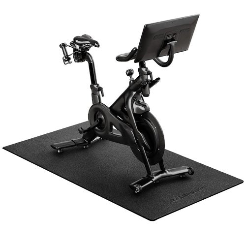 Peloton Bike Mat | 6mm, 30" x 72" Exercise Bike Mat/Treadmill Mat for Hardwood Floors or Carpet, Non-Slip Sweat-Proof Exercise Equipment Mat for Bike Trainer/Stationary Spin Bike/Indoor Cycling