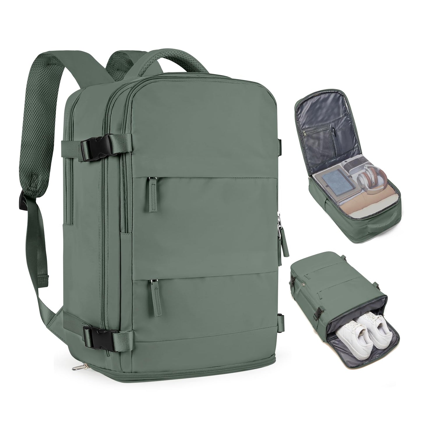 coofay Large Travel Backpack For Women Men Airline Approved Carry On Backpack Flight Approved Waterproof Sports Luggage Backpack Casual Daypack Small Hiking Backpack