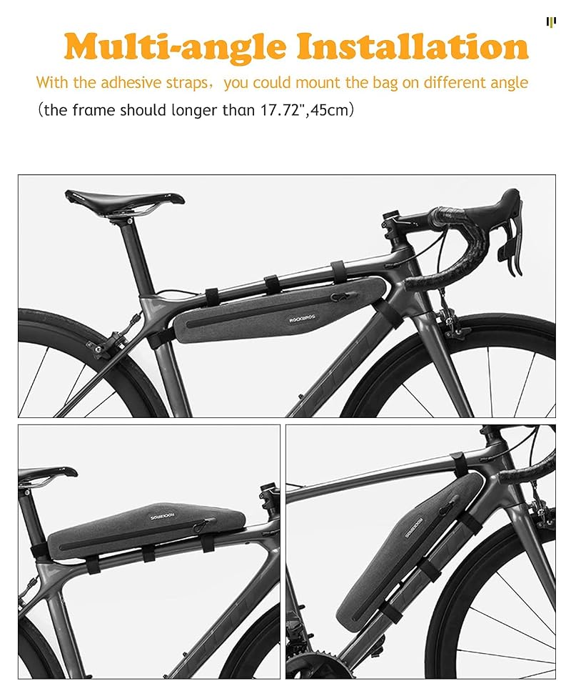 ROCKBROS Bike Triangle Frame Bag 1.5L Waterproof Top Tube Bag