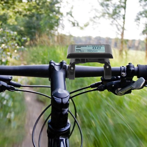 Ebike Display, 36V-72V Colorful Waterproof Cycling Computer with Charging Port for Mobile Devices, Ebike LCD Display Ebike LCD Display to Enrich Cycling Journey