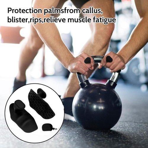 PASEWER Weight Lifting Grips, Anti-Slip Workout Grips, Gym Gloves for Weight Lifting, Workout Gloves for Exercise and Training,Rypt Grips for Men and Women, Deadlift, Pull-Ups, Dumbbell(Black)