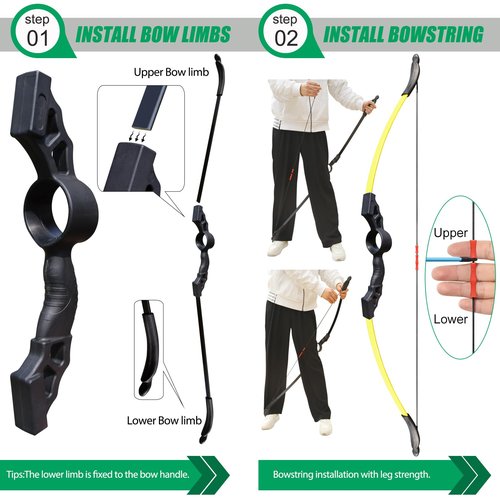 Bow and Arrow Set for Teens 18lbs Upgraded Round Arrow Rest Design, Archery Bow for Girl Gifts Soft Silicone Finger Guard, Archery Targets for Backyard (Archery Set Black)