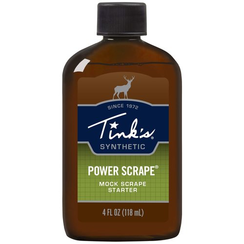 Tink's Power Scrape Starter|4 Oz Bottle|Hunting Accessories,Mock Scrape Starter for Natural or Mock Scrapes|Invader Synthetic Buck Scent Lure,Deer Scents + Attractants for Breeding Season,Brown
