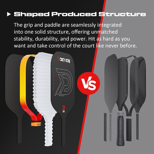DGYGQ Pickleball Paddles - Professional Carbon Fiber Paddle with Honeycomb Core Pickleball Rackets - Lightweight Precision & Enhanced Shock Absorption for High Spin & Powerful Shots