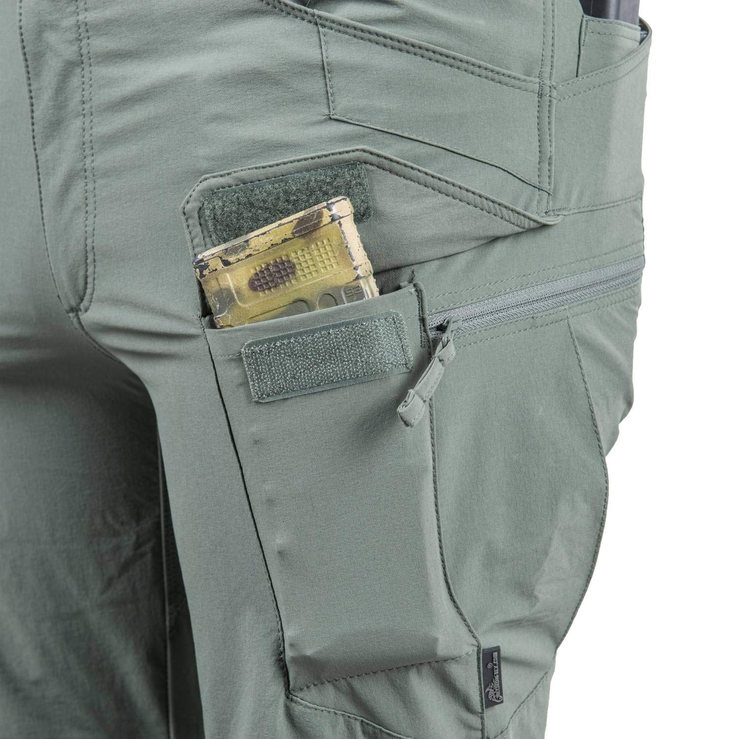 Helikon-Tex OTP Outdoor Tactical Pants - Water Resistant Ripstop Mens Cargo Pants - Outback Line - Lightweight, Hiking, Law Enforcement, Work Pants, Khaki Waist 34 Length 32